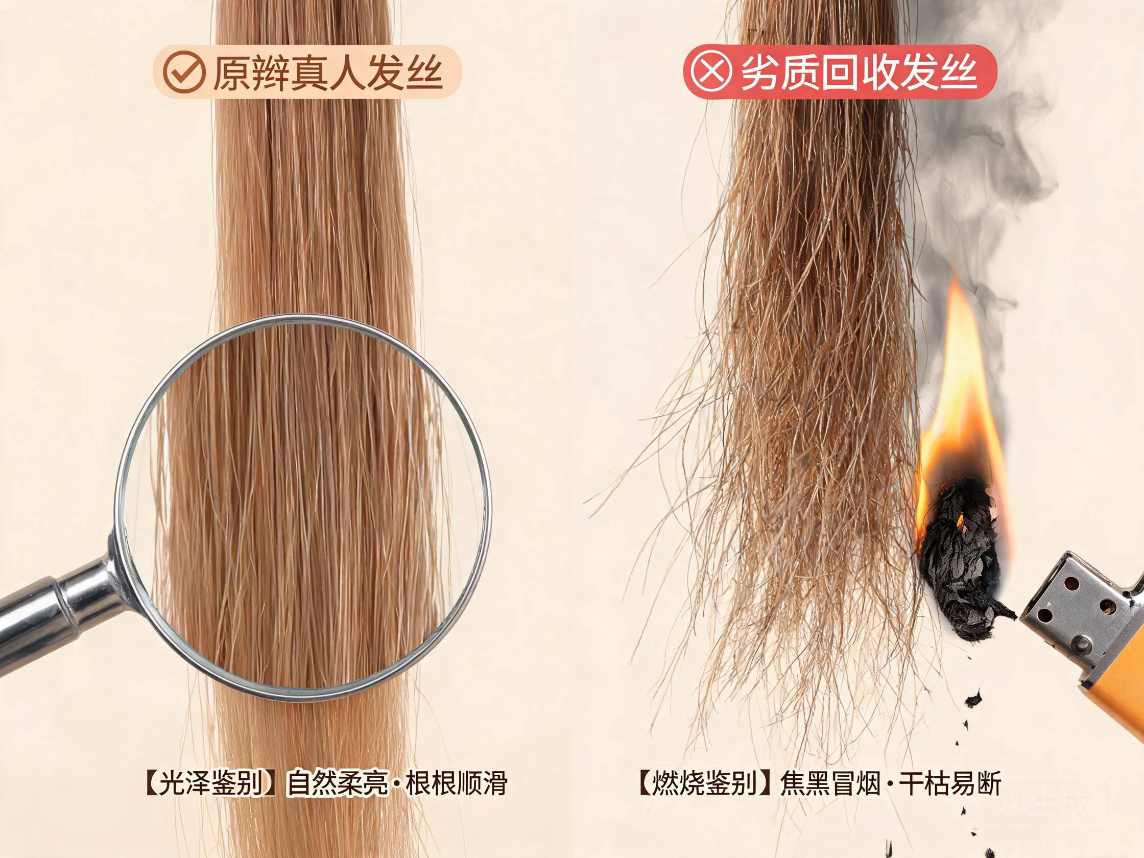 原辫真人发丝鉴别